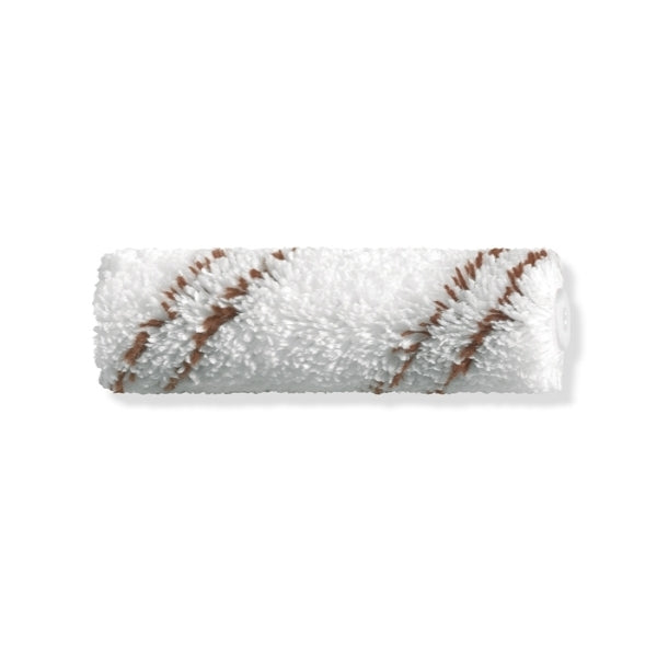 Back roll microfiber brown stripe 10cm