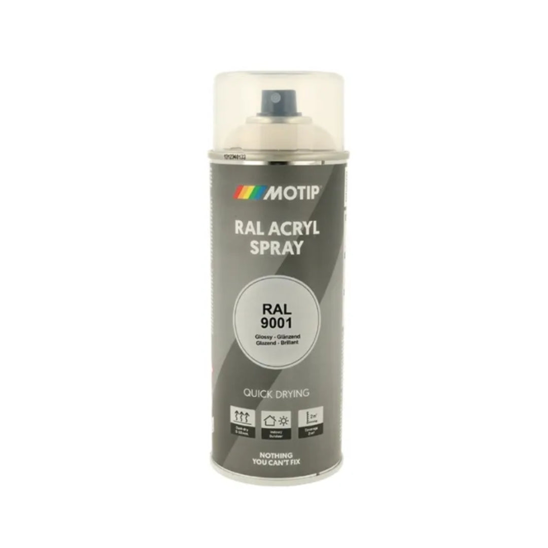 RAL 9001 High Gloss Cream White 400 ml